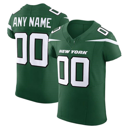 Custom NY.Jets Gotham Green Scarlet Vapor F.U.S.E. Elite Jersey Stitched American Football Jerseys