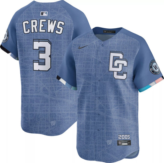 Dylan Crews Washington Nationals City Connect Jersey - Blue