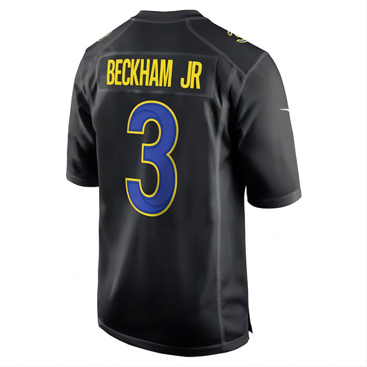 LA.Rams #3 Odell Beckham Jr. Super Bowl LVI Bound Game Fashion Jersey Black Stitched American Football Jerseys