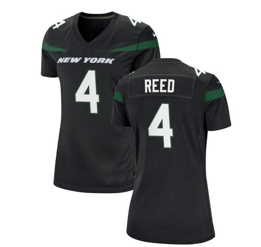 NY.Jets #4 DJ Reed Black Game Jersey Stitched American Football Jerseys