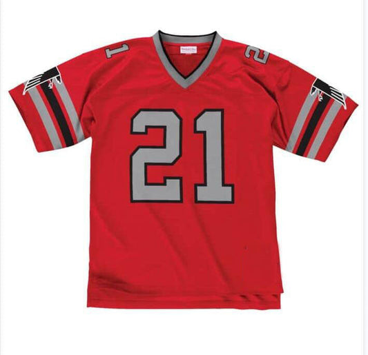A.Falcons #21 Game Jersey - red Stitched American Football Jerseys