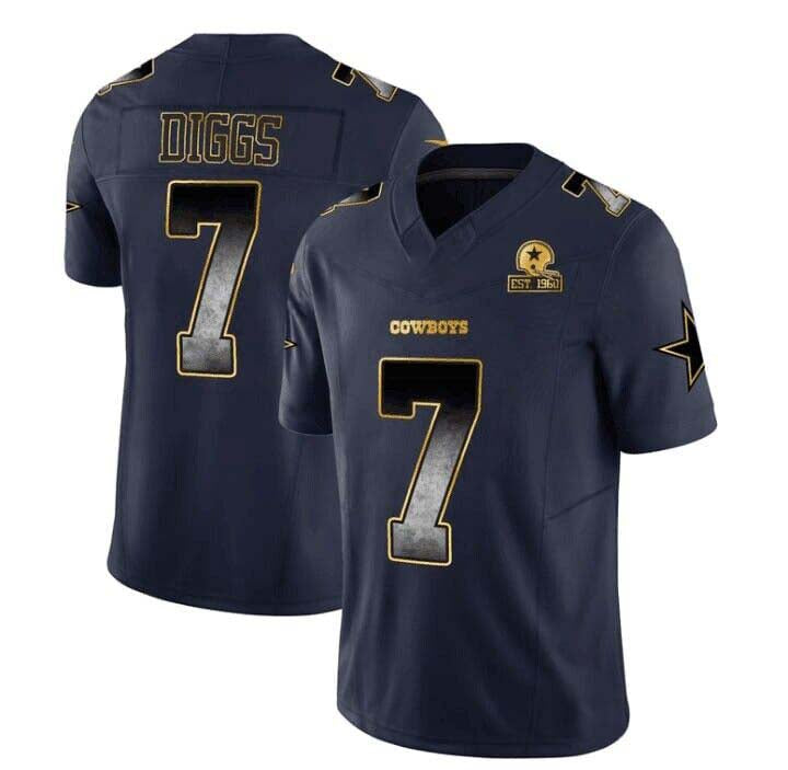 D.Cowboys #7 Trevon Diggs Black Texas Patch Vapor Jersey – All Stitched American Football Jerseys