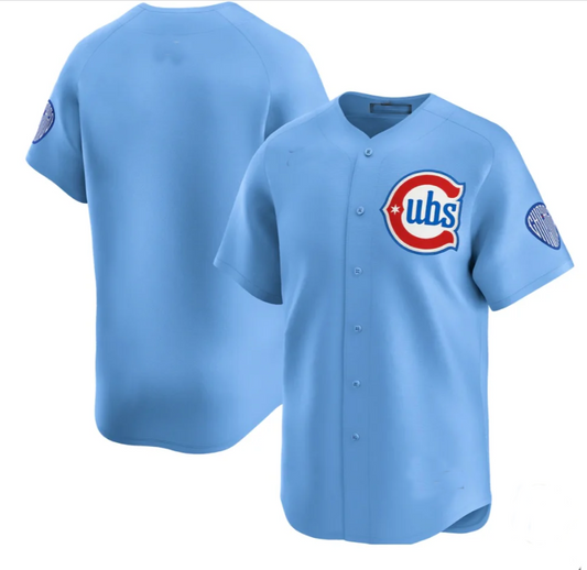 Chicago Cubs Alternate Authentic Team Jersey BLUE Baseball Jerseys