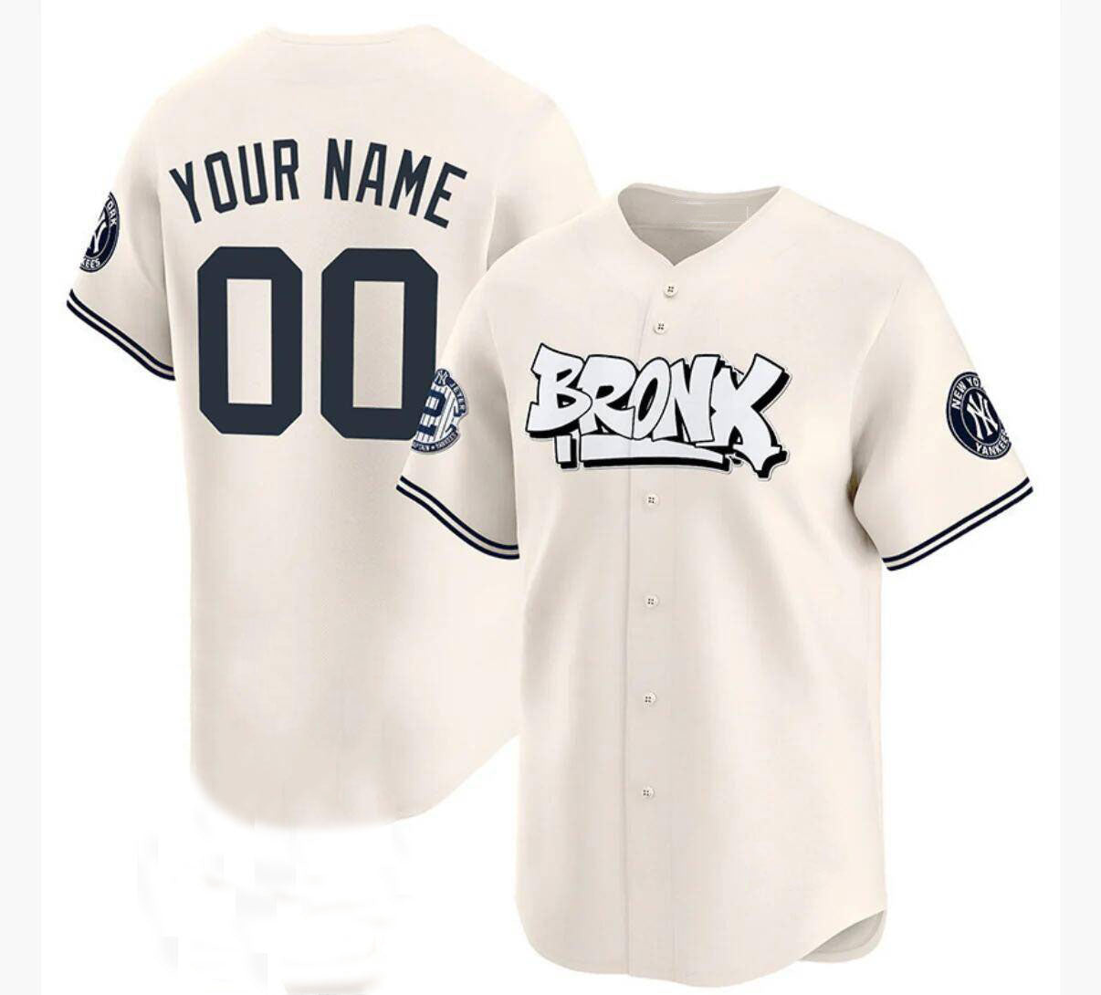 Custom New York Yankees The Bronx Graffiti Vapor Premier Limited Jersey - All Stitched Baseball Jersey