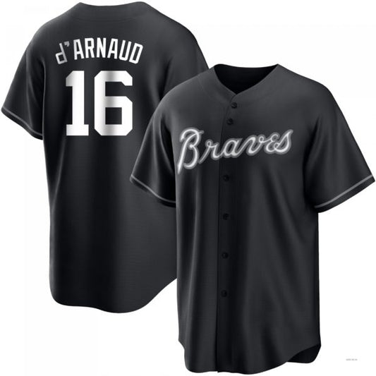 Atlanta Braves #16 Travis d?ˉArnaud White Authentic 2022 All-Star Jersey Stitches Baseball Jerseys
