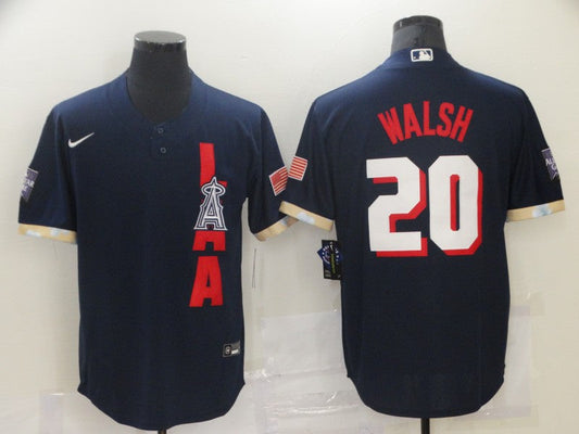 Men's Los Angeles Angels Jared Walsh #20 ALL STAR Baseball Jersey1