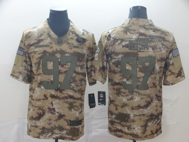 Men's San Francisco 49ers Nick Bosa #97 Camouflage Game Jersey1