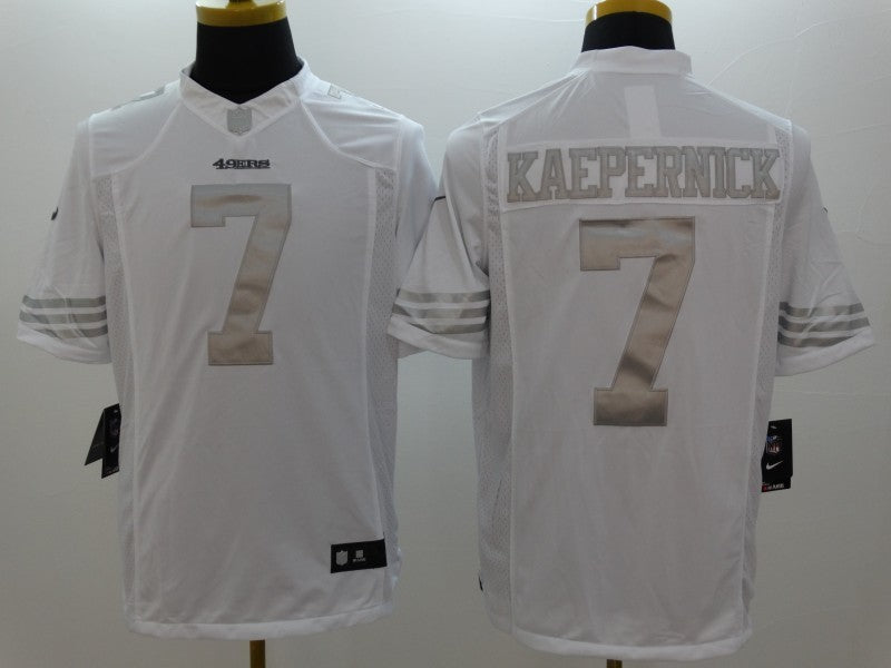 Men's San Francisco 49ers Colin Kaepernick #7 White Authentic Game Jersey1