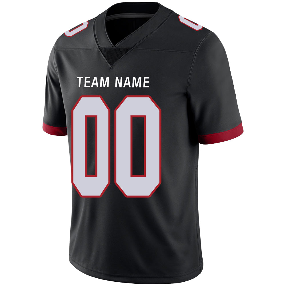 Custom A.Falcon Men's American Black Vapor Limited Stitched Football Jersey