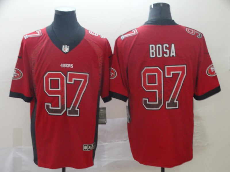 Men's San Francisco 49ers Nick Bosa #97 Red Game Jersey1