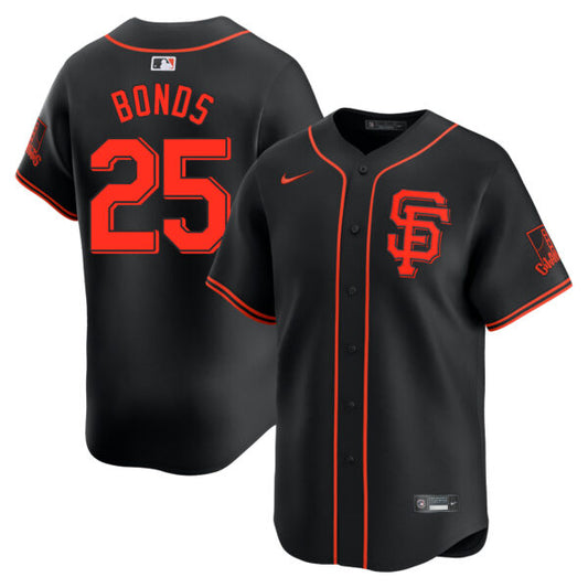 Barry Bonds San Francisco Giants Alternate Limited Jersey - Black