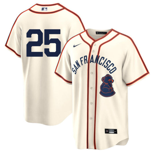 Barry Bonds San Francisco Giants 2024 Rickwood Jersey - Cream