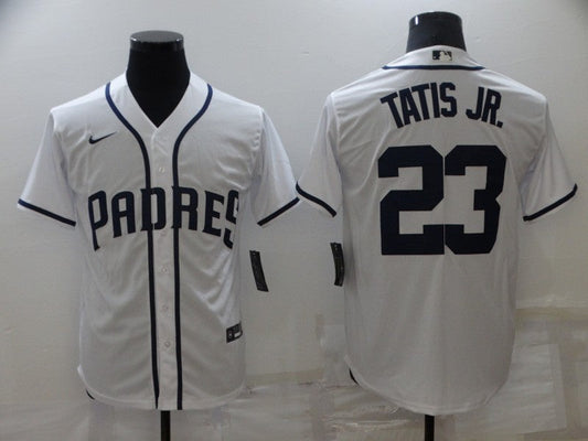 Men's San Diego Padres Fernando Tatis Jr. #23 MLB White Stitched Jersey1