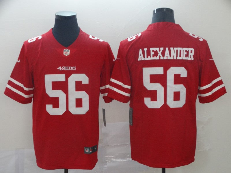 Men's San Francisco 49ers Kwon Alexander #56 Red Game Jersey1