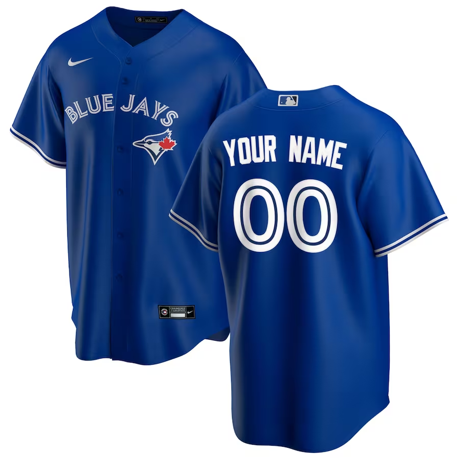 Men's Toronto Blue Jays Royal Alternate Replica Custom Jersey1