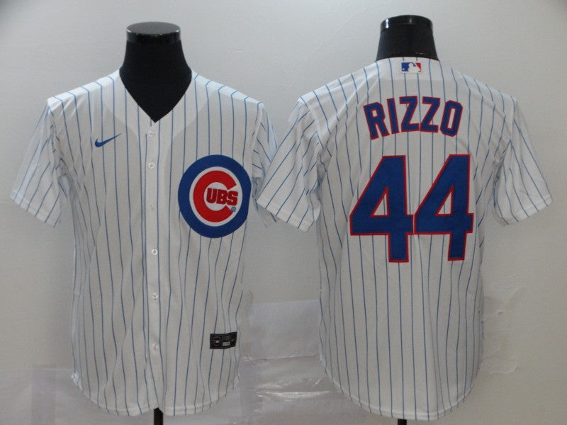 Men's Chicago Cubs Anthony Rizzo #44 White Replica Baseball Jersey1