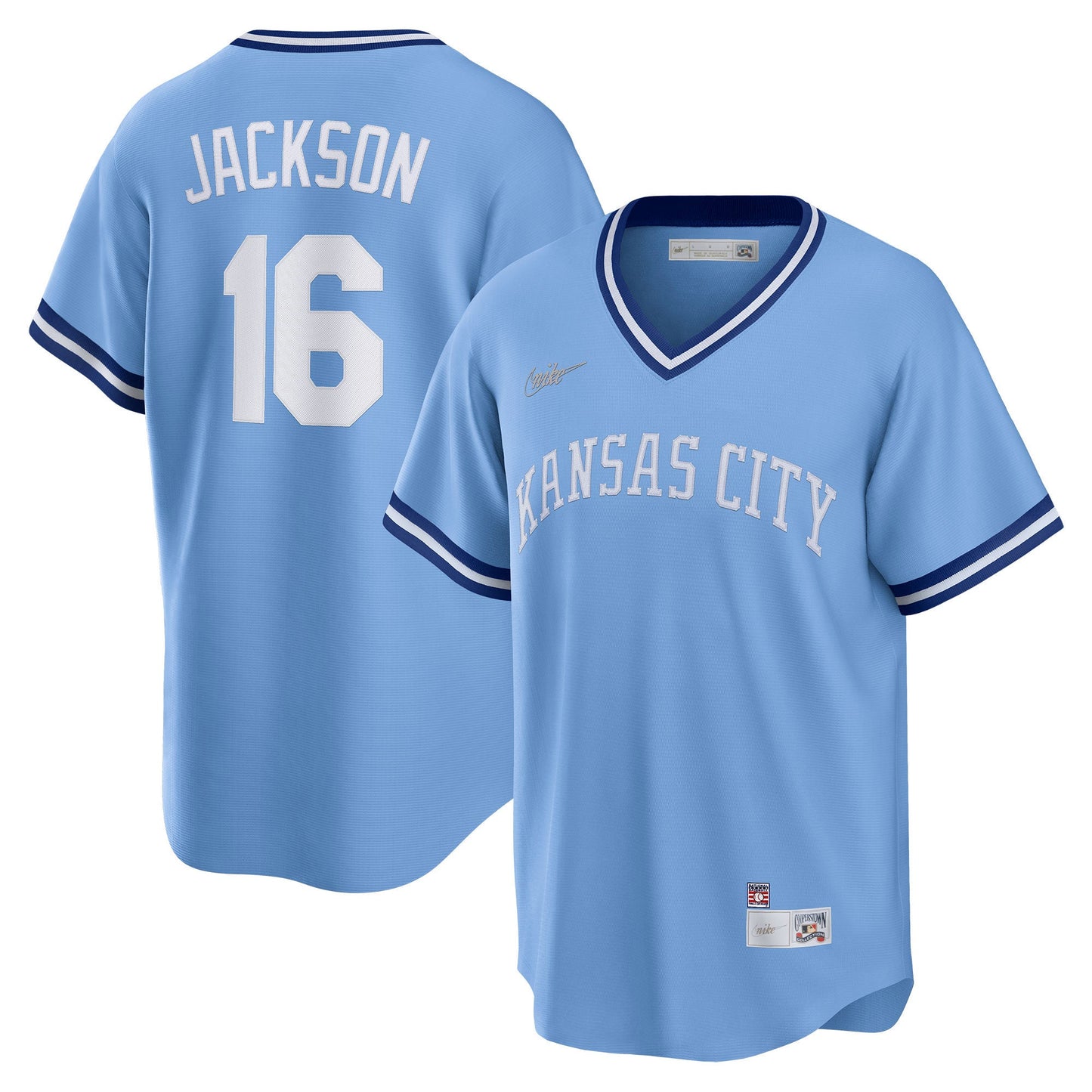 Bo Jackson Kansas City Royals Cooperstown Collection Jersey - Light Blue