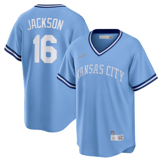 Bo Jackson Kansas City Royals Cooperstown Collection Jersey - Light Blue