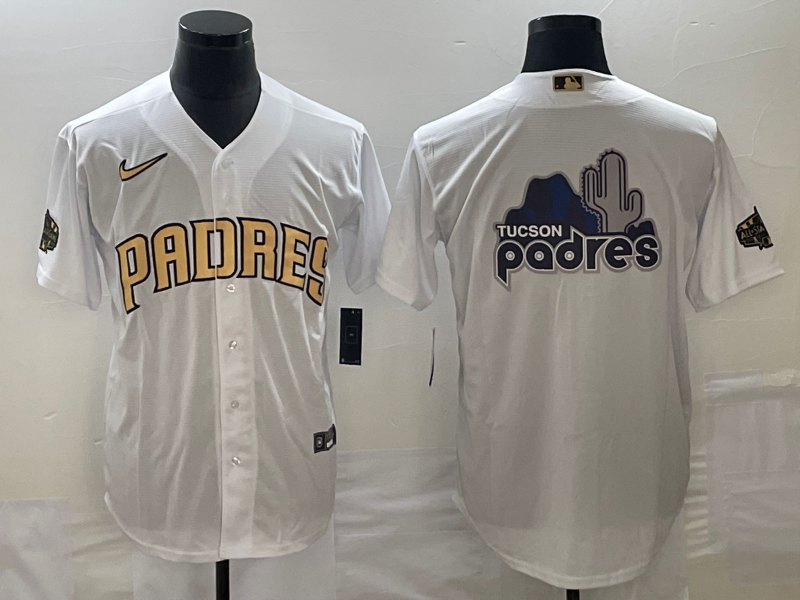Men's San Diego Padres White Replica Team Jersey1