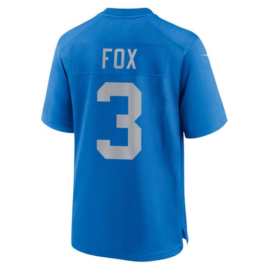 D.Lions #3 Jack Fox Blue Alternate Game American Football Jerseys