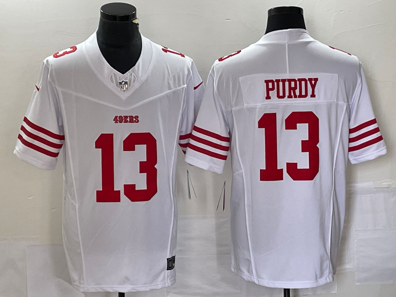 Men's San Francisco 49ers Brock Purdy #13 White Game Player Jersey1
