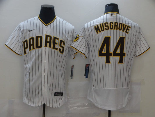 Men's San Diego Padres Joe Musgrove #44 White Stitched Jersey1