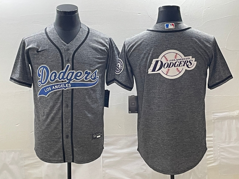 Men's Los Angeles Dodgers Gray Joint Edition Player Jersey1