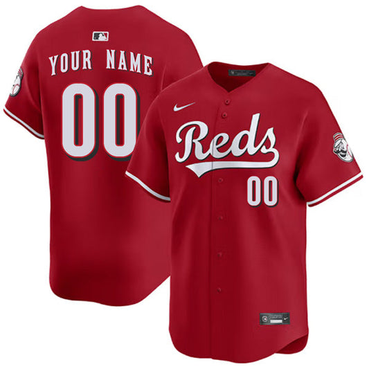 Custom Cincinnati Reds Alternate Jersey - Red