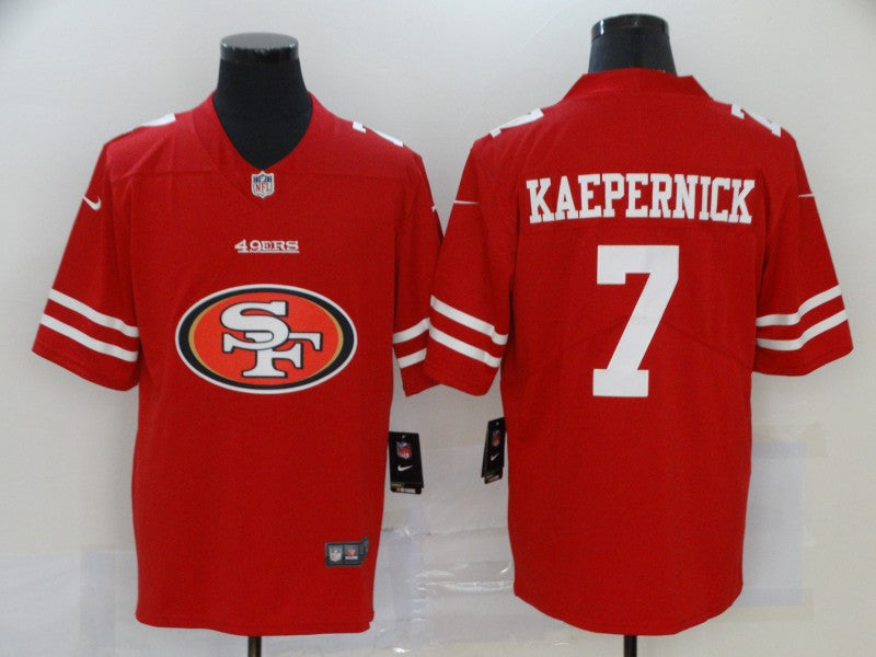 Men's San Francisco 49ers Colin Kaepernick #7 Red Game Player Jersey1
