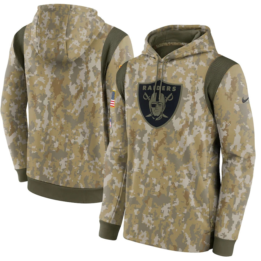 Men's Las Vegas Raiders NFL 2021 Salute to Service Hoodie1 Camouflage