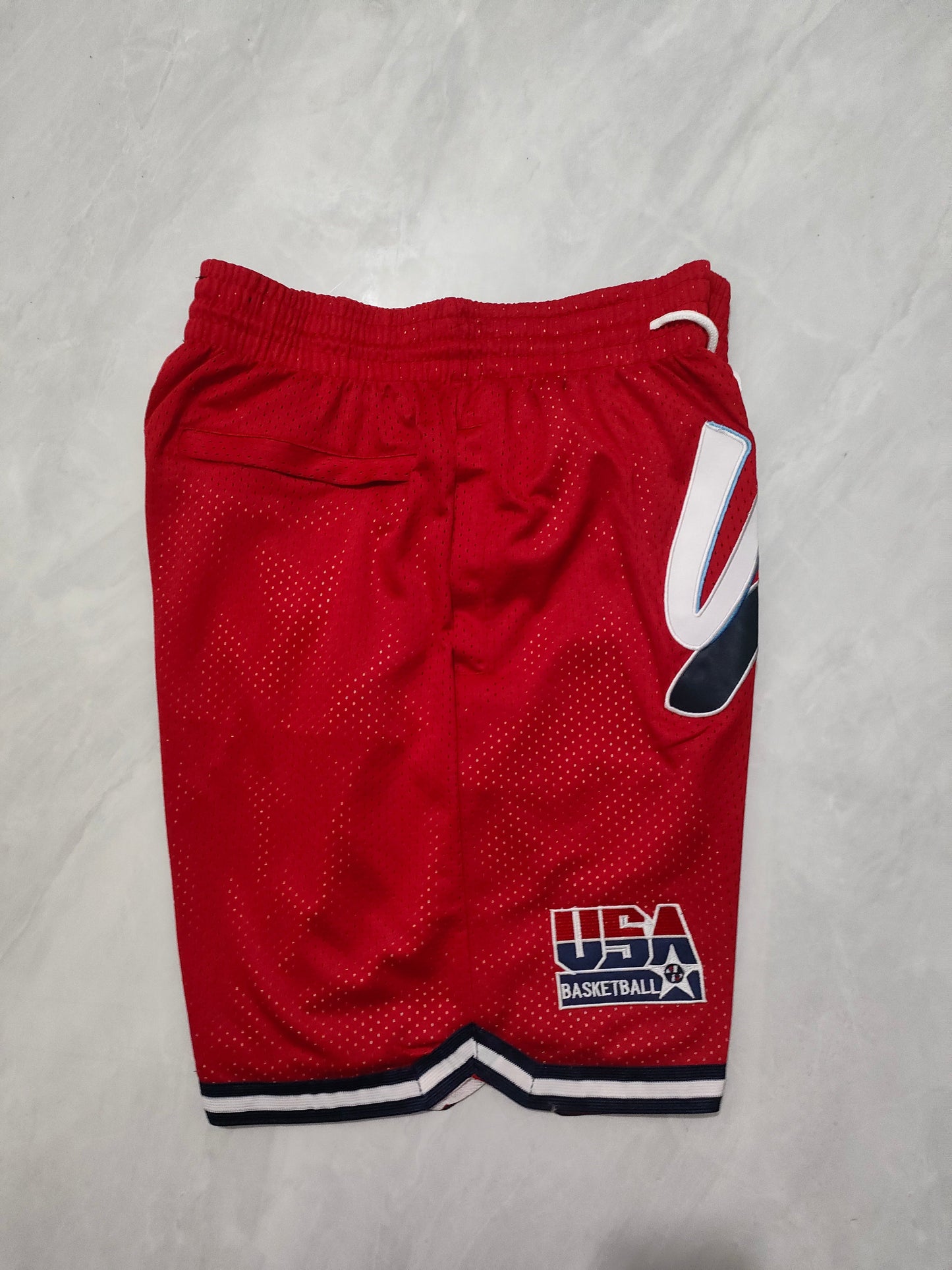JUST DON USA TEAM Olympic Red Pocket Shorts