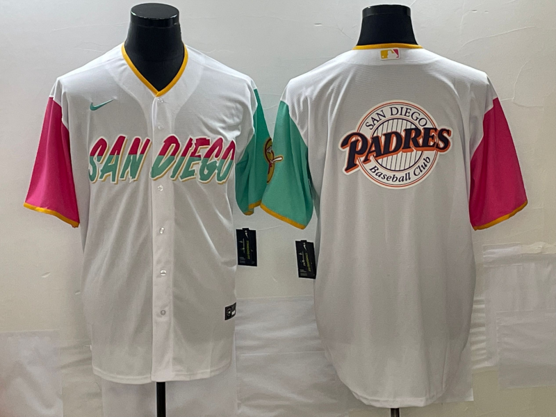 Men's San Diego Padres White City Connect Replica Player Jersey1