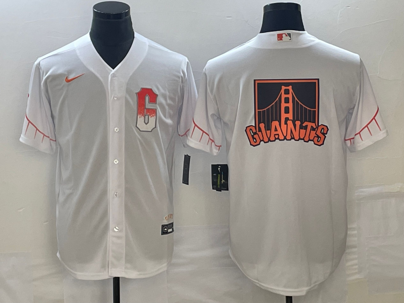 Men's San Francisco Giants White City Connect Replica Player Jersey1