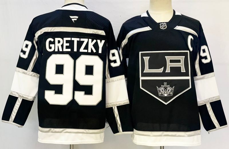Men's Los Angeles Kings Wayne Gretzky #99 Fanatics Black Player Jersey