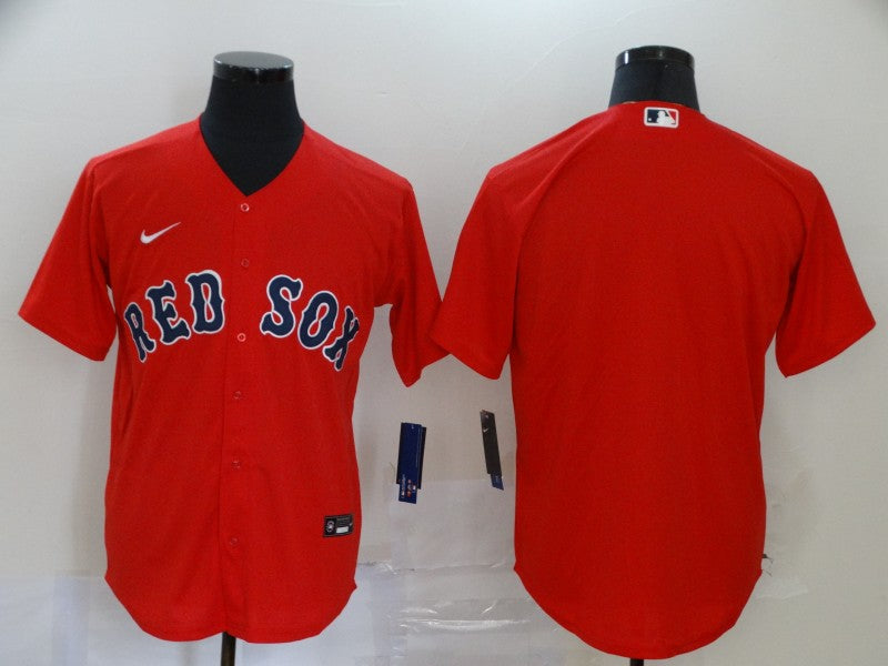 Men's Boston Red Sox Red Alternate Replica Team Blank Jersey1
