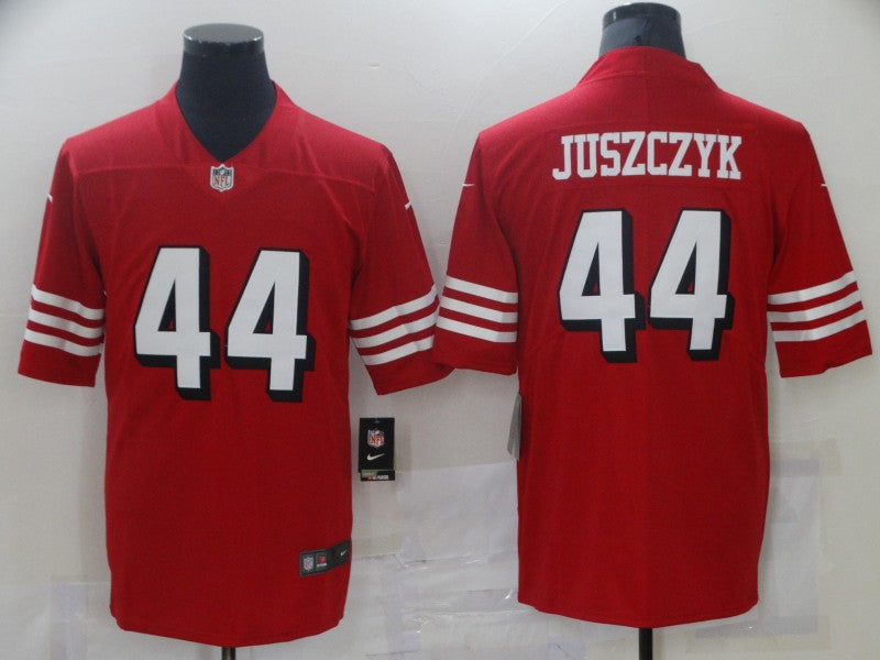 Men's San Francisco 49ers Kyle Juszczyk #44 Red Game Player Jersey1