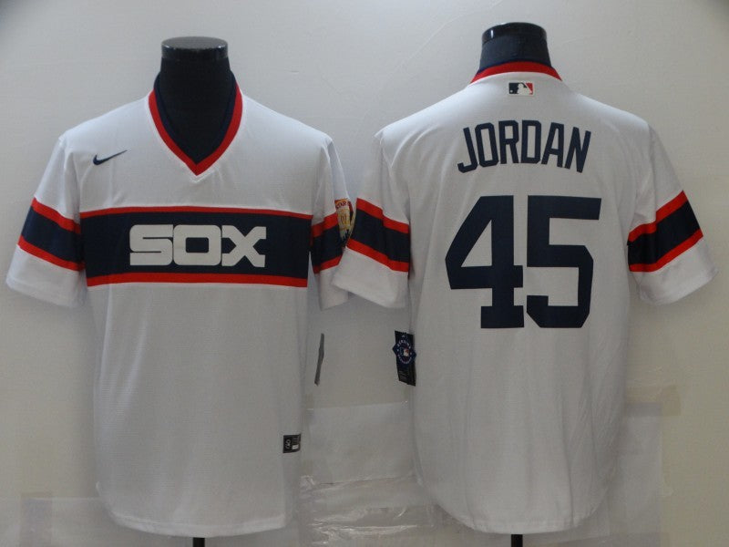 Men's Chicago White Sox Michael Jordan #45 White Stitched Jersey1