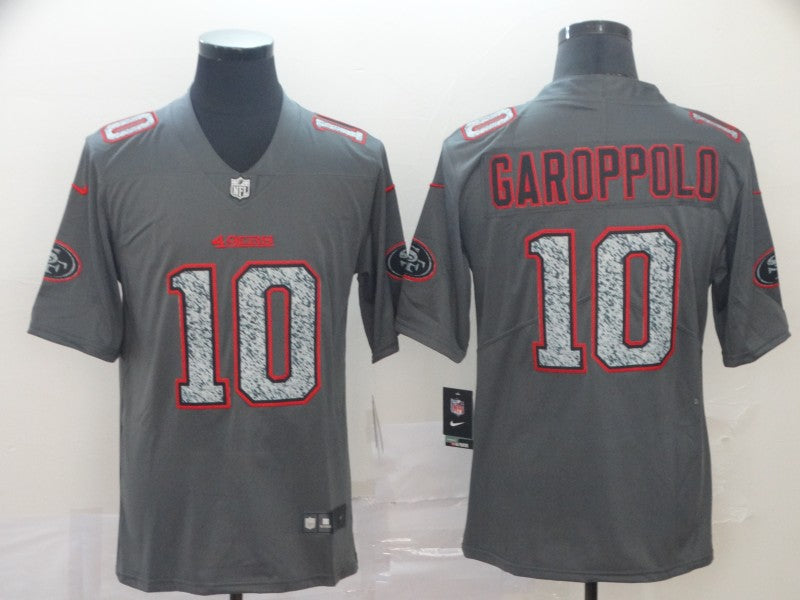 Men's San Francisco 49ers Jimmy Garoppolo #10 Gray Game Player Jersey1