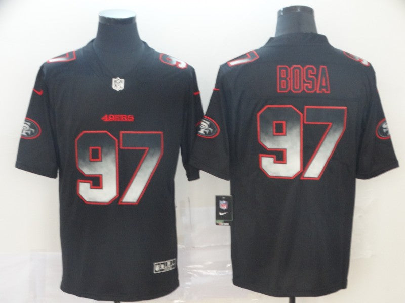 Men's San Francisco 49ers #97 Nick Bosa Black Alternate Game Jersey1