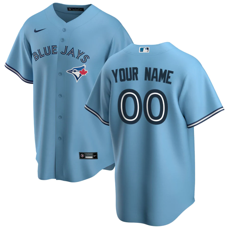 Men's Toronto Blue Jays Blue Replica Custom Jersey1