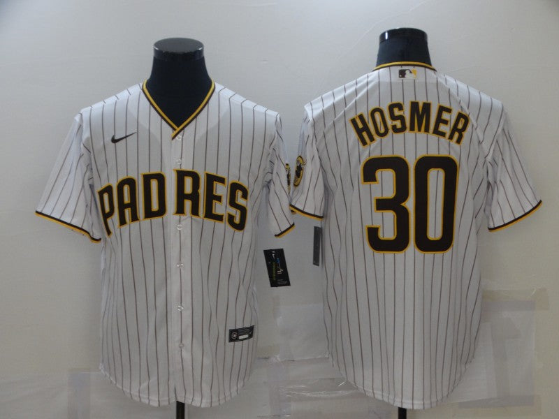 Men's San Diego Padres Eric Hosmer #30 White Stitched Jersey1