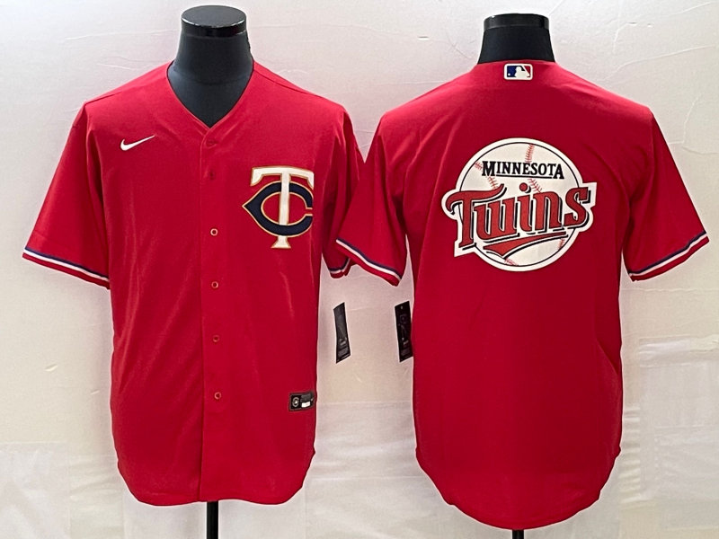 Men's Minnesota Twins Red Alternate Replica Team Jersey1