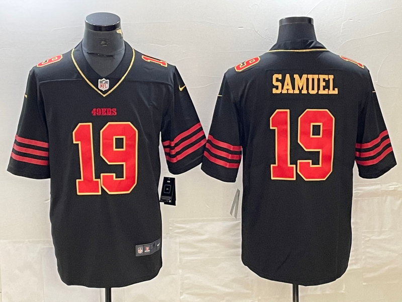 Men's San Francisco 49ers Deebo Samuel #19 Black Vapor F.U.S.E. Limited Jersey1