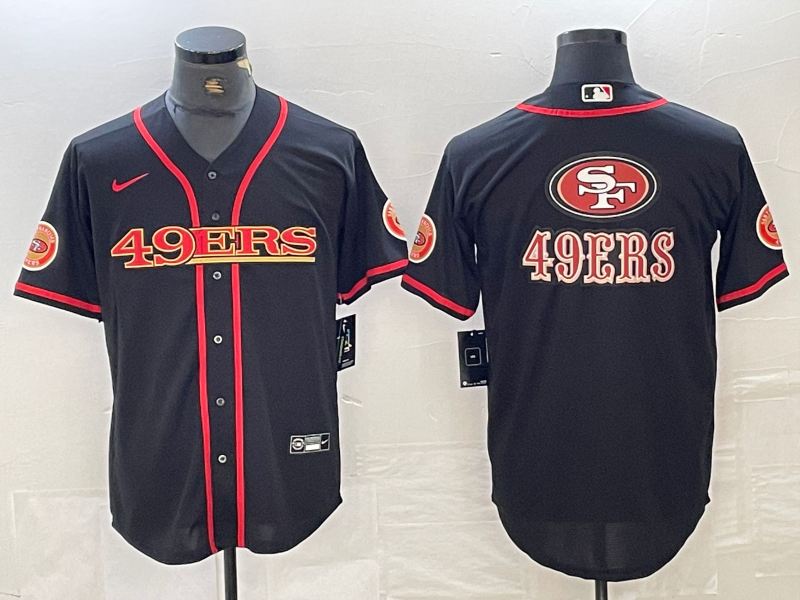 Men's San Francisco 49ers Black Joint Edition Player Jersey1