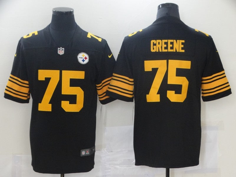 Men's Pittsburgh Steelers Joe Greene #75 Black Alternate Legend Jersey1
