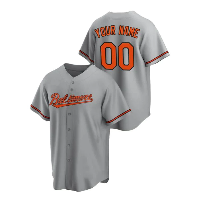 Men's Baltimore Orioles Gray Replica Custom jersey