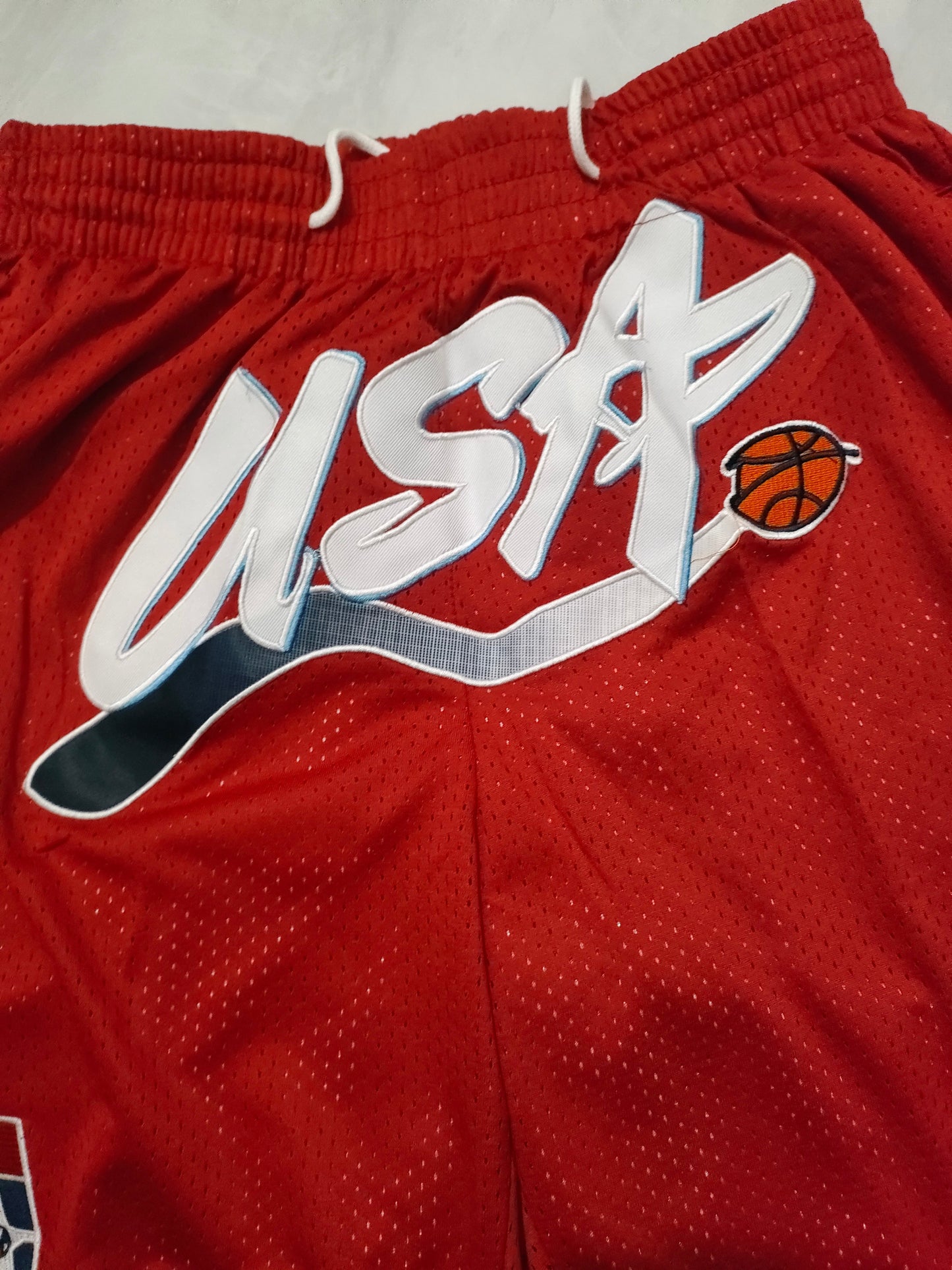JUST DON USA TEAM Olympic Red Pocket Shorts
