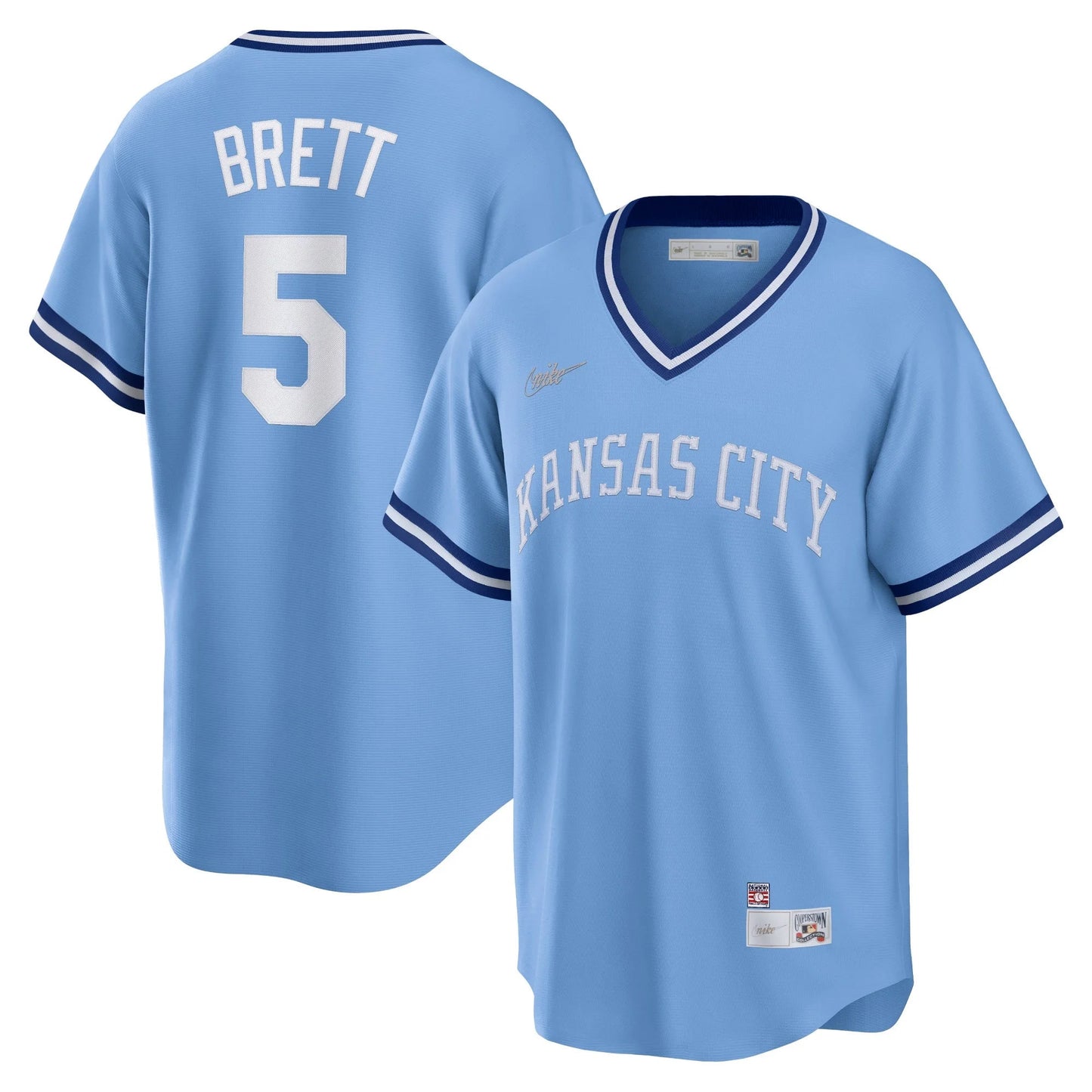 George Brett Kansas City Royals Cooperstown Collection Jersey - Light Blue