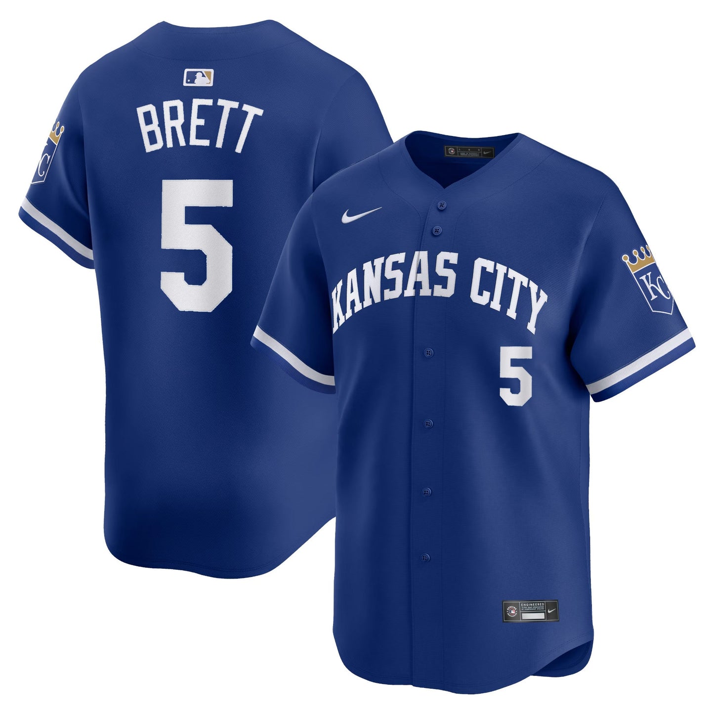 George Brett Kansas City Royals Alternate Jersey - Royal Blue
