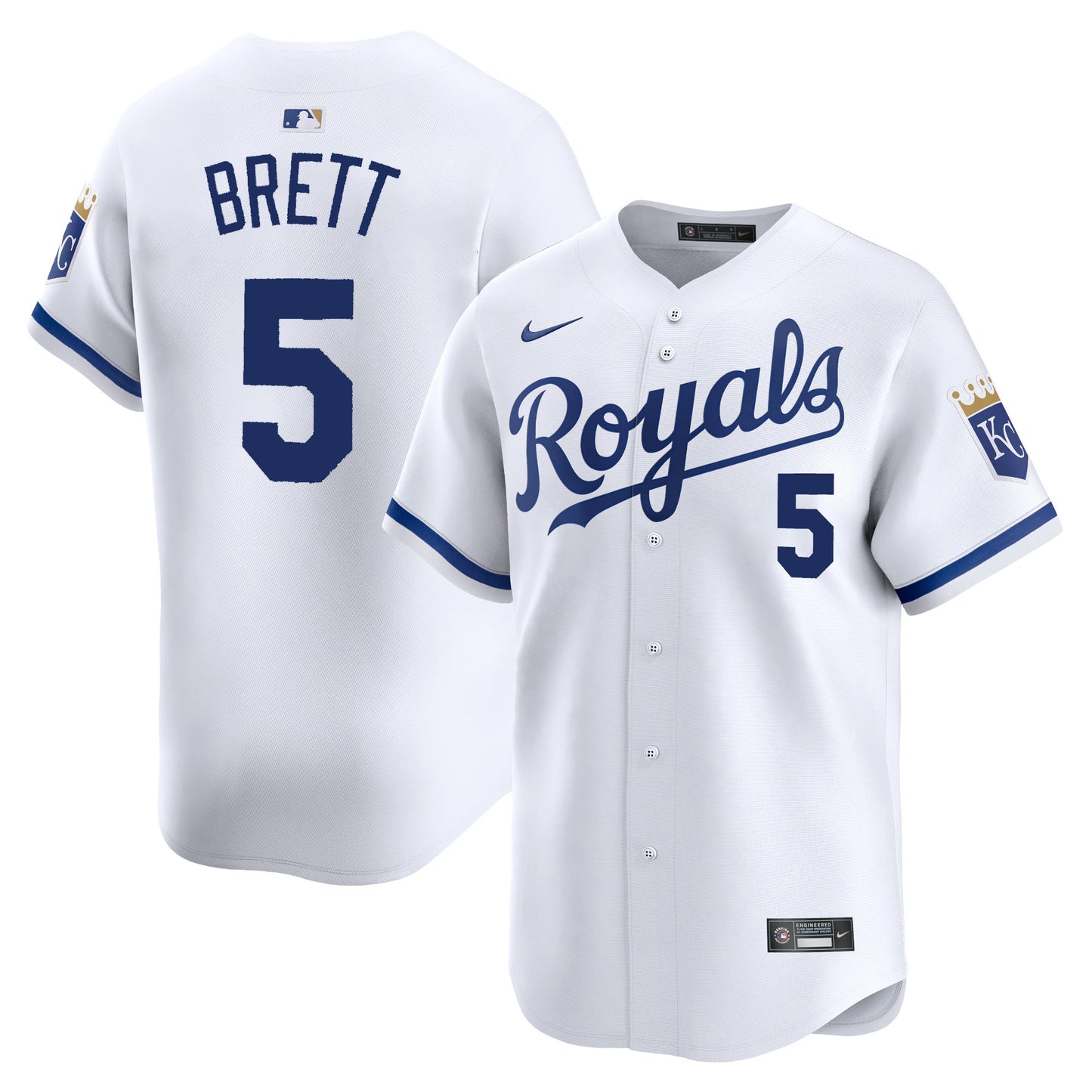 George Brett Kansas City Royals Home Jersey - White